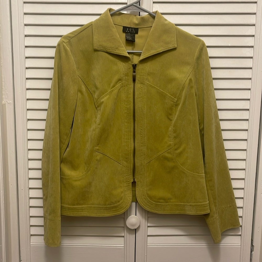 lime green R.Q.T petite jacket, size M